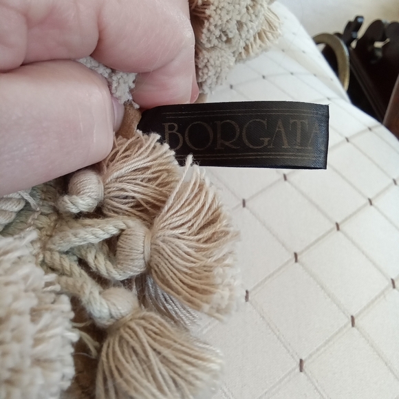 PILLOW, NEEDLEPOINT, MOTHER AND CHILD - Picture 2 of 4